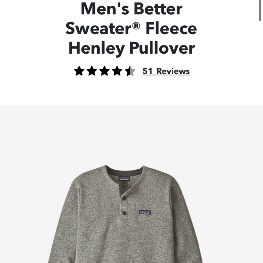 Patagonia grey fleece